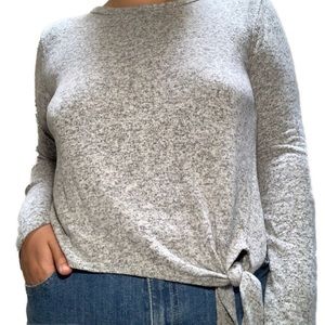 Olivia Rae Grey Heathered Top